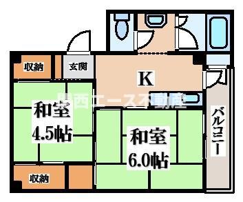 【間取り】 | ビレッジハウス境港第ニ