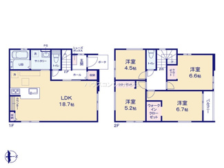 【間取り】 | 名古屋市中村区角割町4丁目24-7【仲介手数料無料】新築一戸建て　1号棟