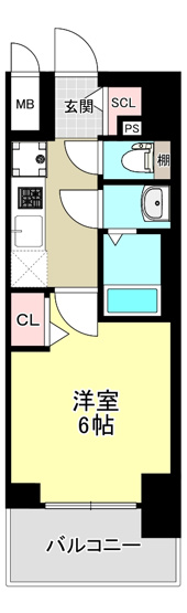【間取り】 | プレリス大阪今里サヴィア | ※この間取りの反転タイプです。