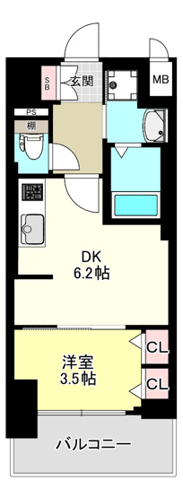 【間取り】 | プレリス大阪今里サヴィア