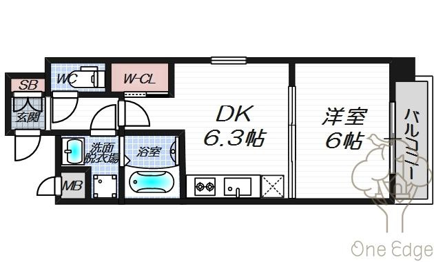 CAVANA梅田北の間取り