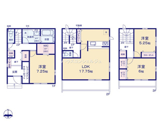 【区画図】 | 名古屋市守山区幸心２丁目435【仲介手数料無料】新築一戸建て　1号棟