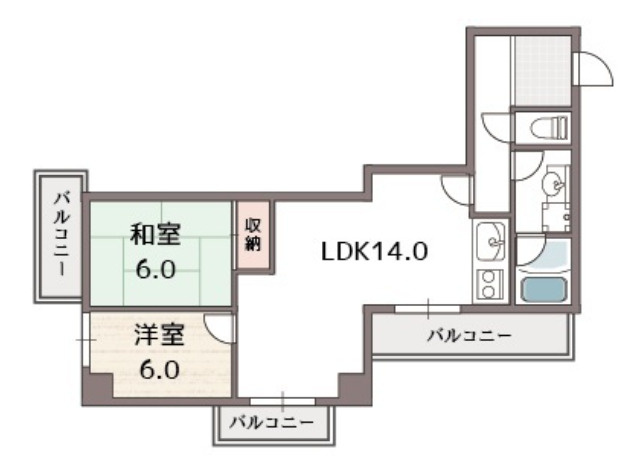 ベルンガーデン東平の間取り