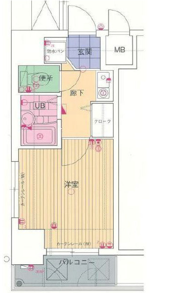 セレッソコート西心斎橋Ⅱの間取り