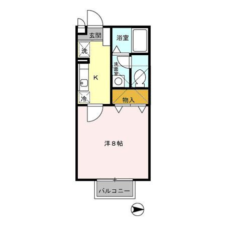 ヴェルメゾン B棟の間取り|使い勝手の良い間取りです♪