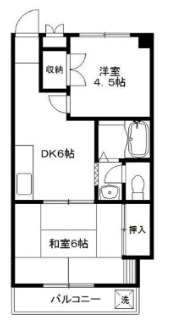 【間取り】 | ハイム大蔵