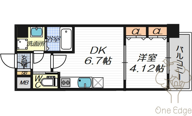 プレジオ中津の間取り