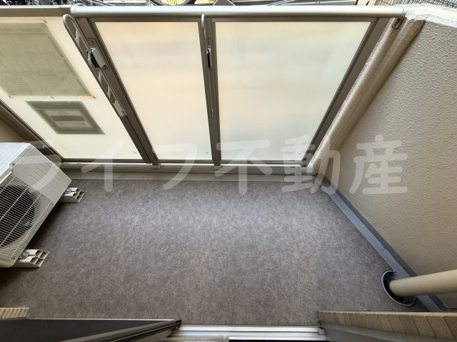 GOTTS大今里のバルコニー|暖かな日差しのふりそそぐバルコニー