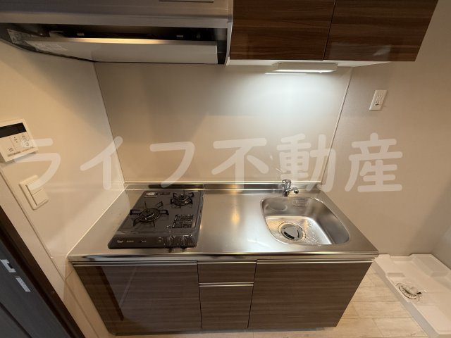 GOTTS大今里のキッチン|コンパクトなキッチンで掃除もラクラク
