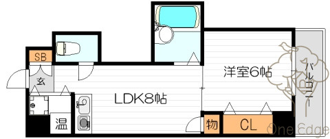 パナッシュコート梅田北の間取り