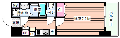 【間取り】 | レオンコンフォート天神橋
