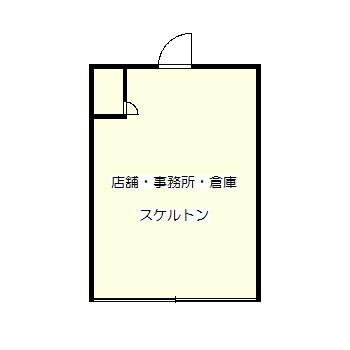 小坂町４丁目店舗　倉庫の間取り
