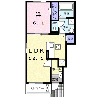 【間取り】 | ペイサージュＮＫⅡ