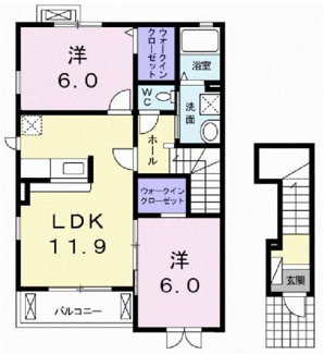 【間取り】 | プレミール原Ｂ