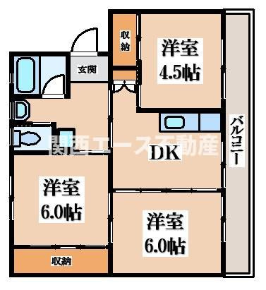 【間取り】 | ビレッジハウス津の井