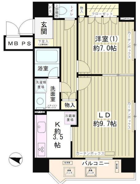 ハイクラッセ日本橋浜町の間取り