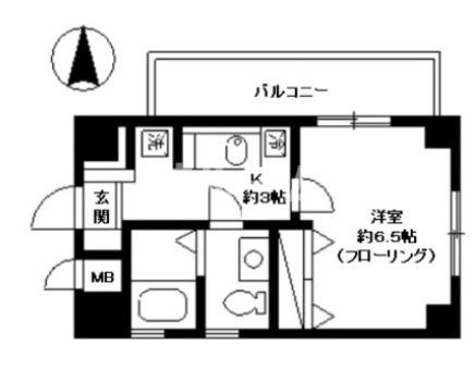 北区中十条２丁目の賃貸マンションの間取り