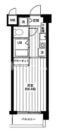 豊島区千早１丁目の賃貸マンションの間取り
