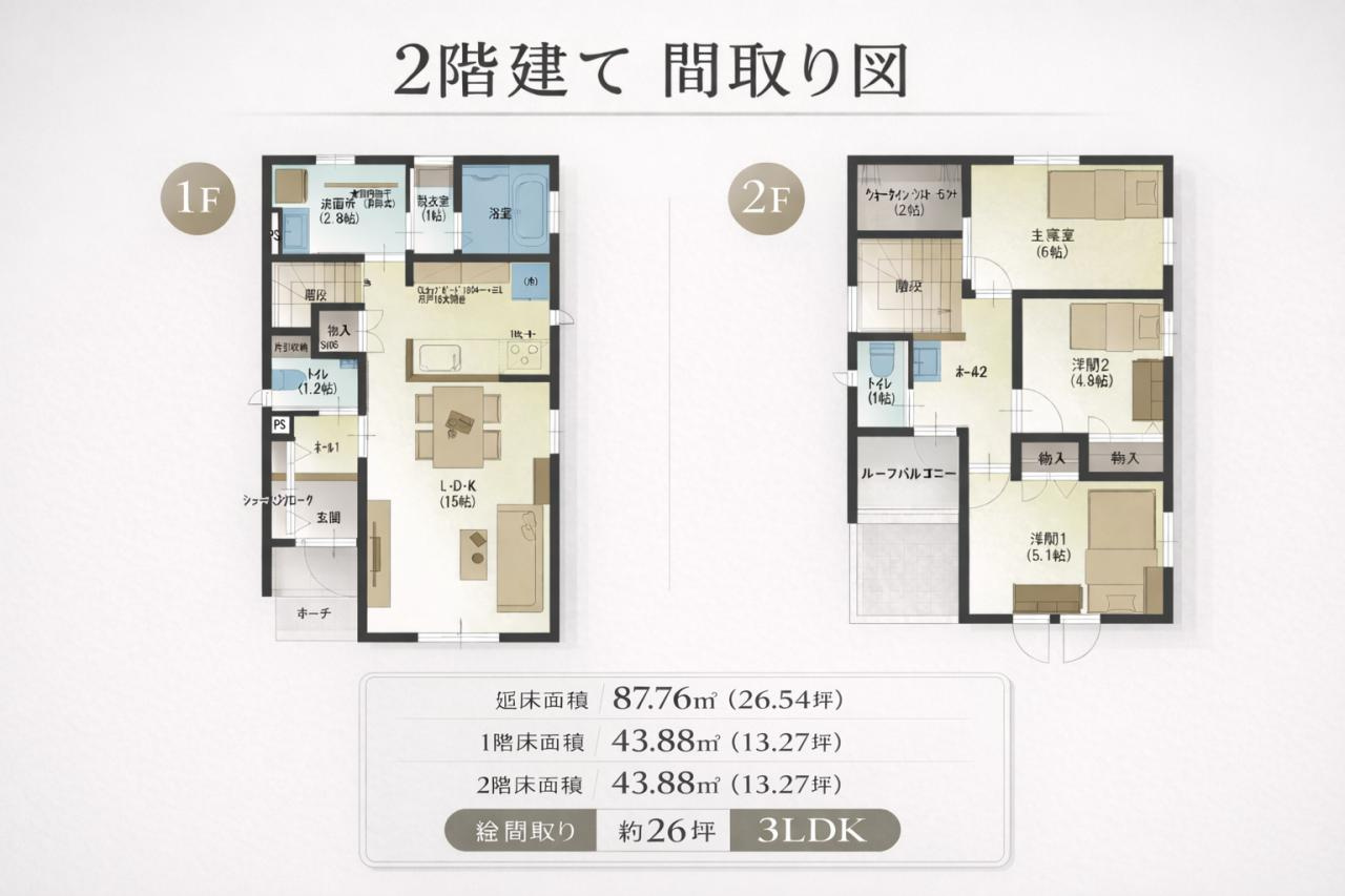 エムズガーデン若楠 １号地の間取り