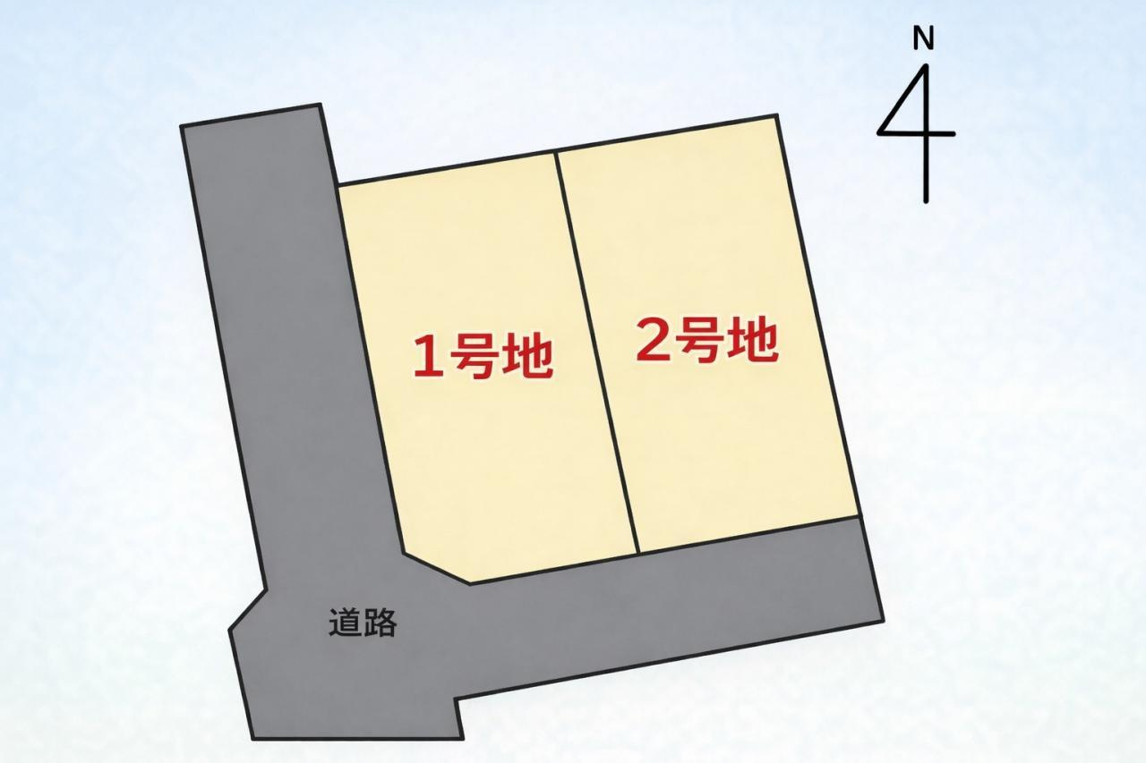 エムズガーデン若楠 １号地の区画図