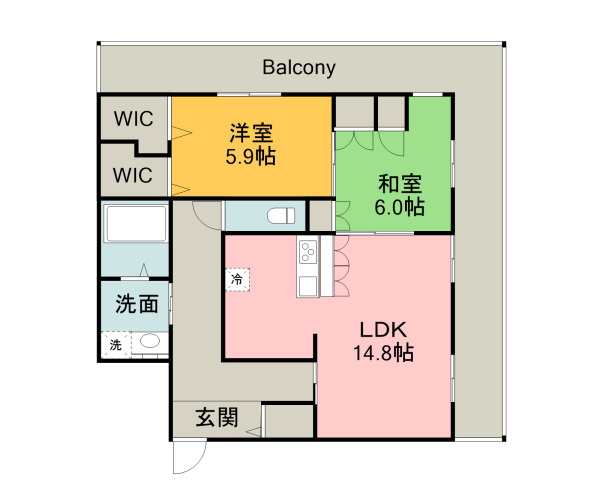 BORIKIしののめ空の間取り