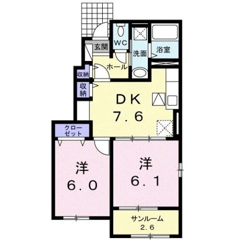 エス・フリーデ　Ⅰの間取り