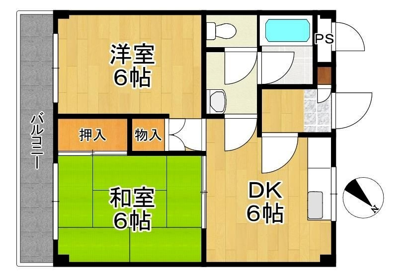 エクレール衣掛の間取り