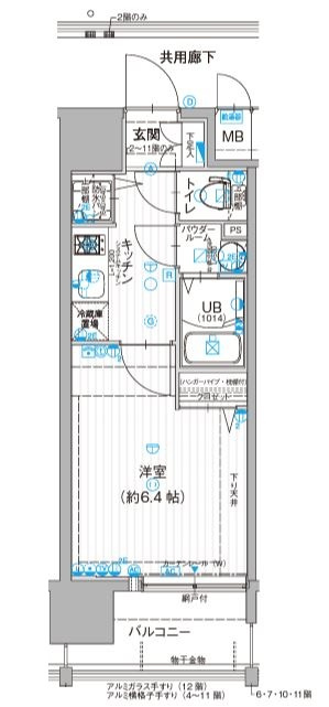エスリード大阪STATIONの間取り