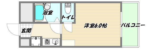 大阪市淀川区田川２丁目の賃貸マンションの間取り