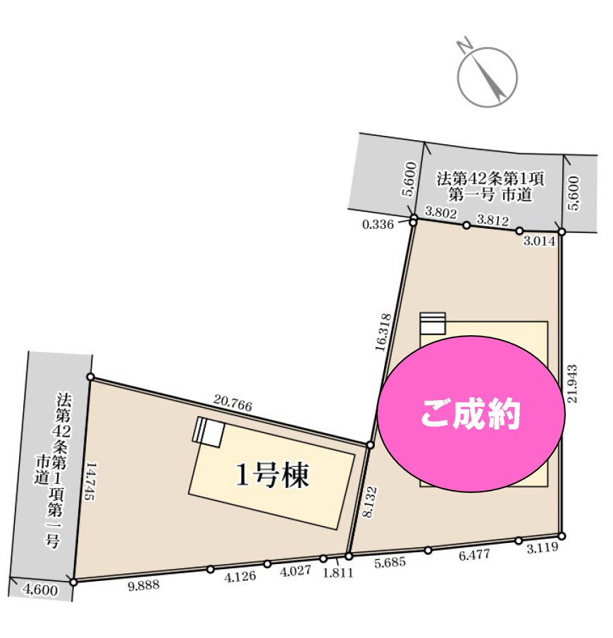 【新築戸建】安中市松井田二軒在家　の区画図|■区画図