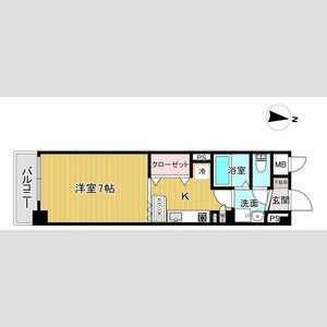 ポコアポコ明石鍛冶屋町三番館の間取り