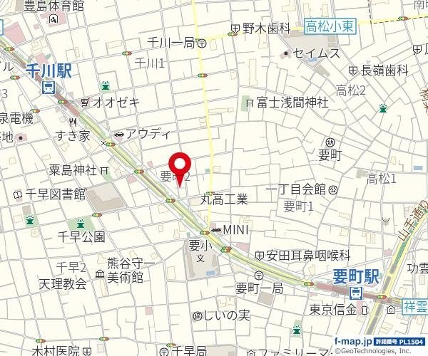 カルージュ要町の地図