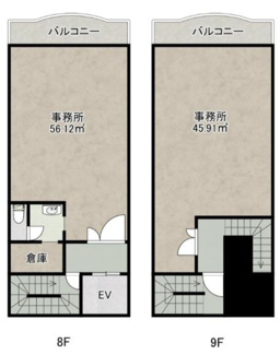 【間取り】 | 四ツ橋TKビル | 四ツ橋TKビル　間取り