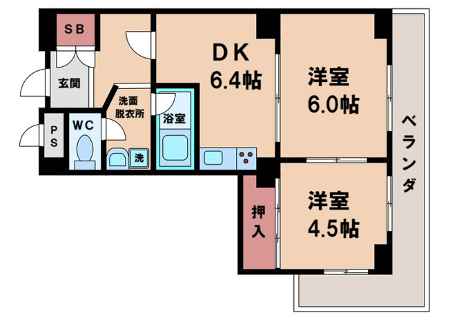【間取り】 | サニークレスト住吉