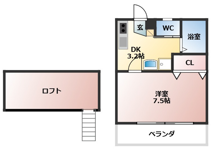 ベルクルールの間取り