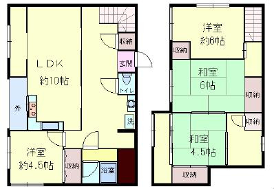貸家　神戸市長田区檜川町の間取り