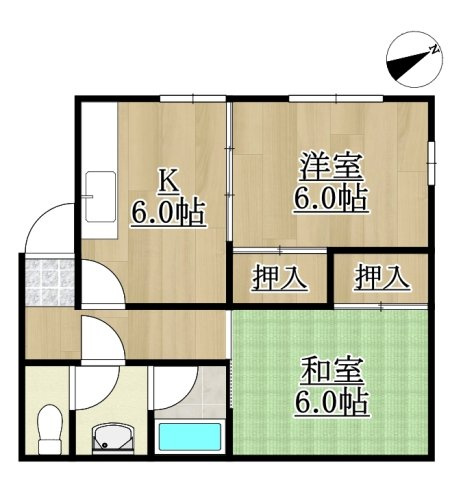 【間取り】 | タチバナハイツ2