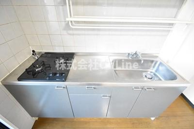 八尾市本町５丁目の賃貸マンションのキッチン