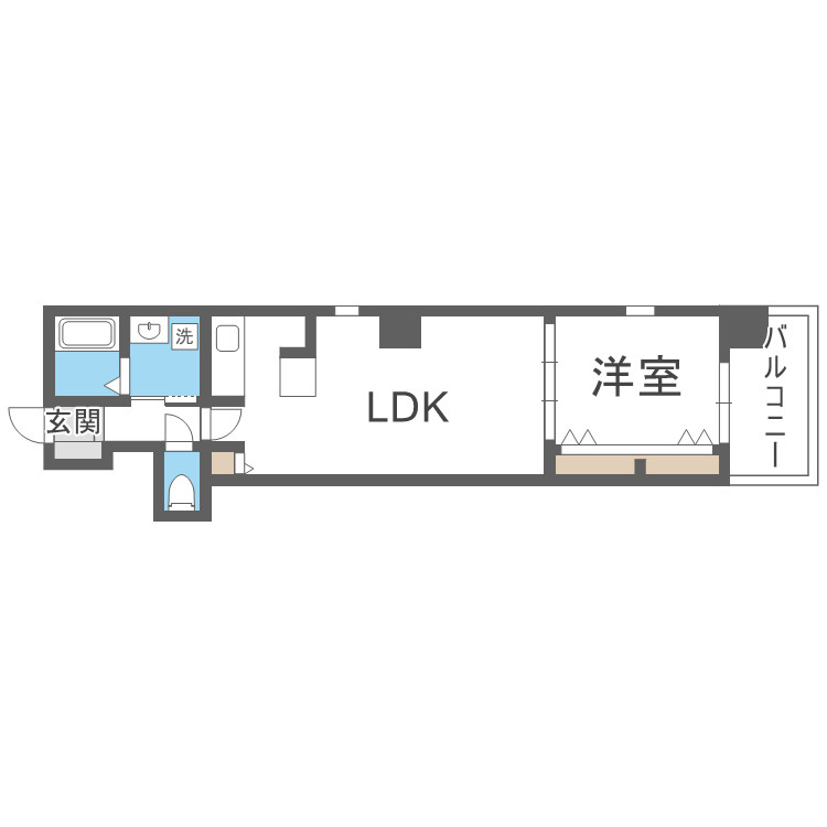Broad阿倍野阪南町Residenceの間取り