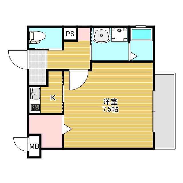 ワコーレヴィータ上新庄WEST 仲介手数料無料の間取り