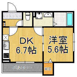 ＡＬＥＧＲＩＡ猪名寺の間取り