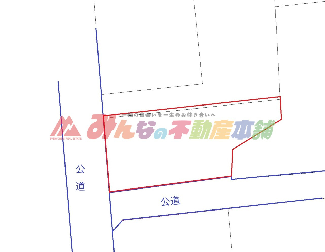 久留米市南２丁目の売地の土地図