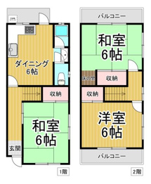 Li-Ri浜甲子園戸建の間取り