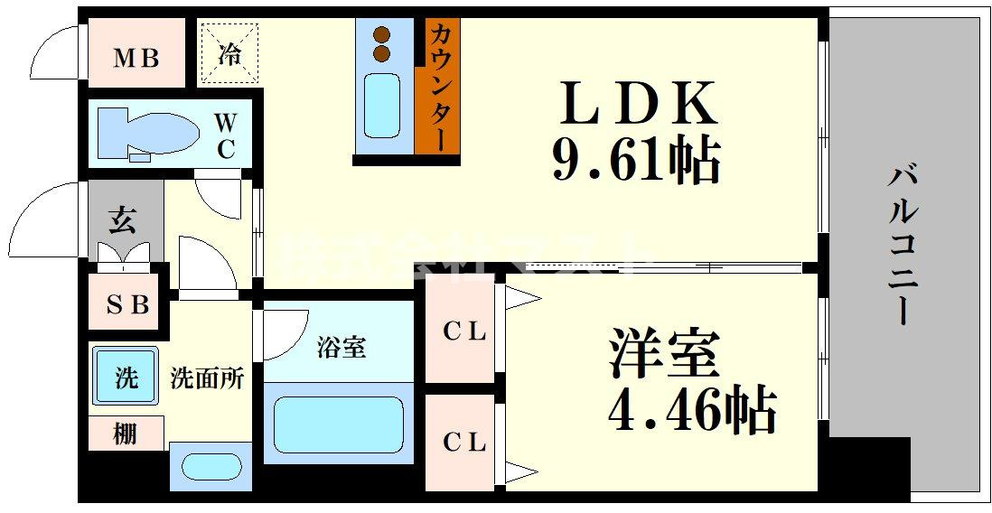 プレジオ弁天町ASIANの間取り