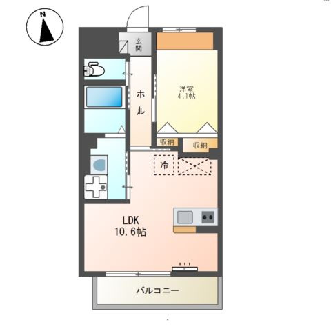 アリエス八本松の間取り