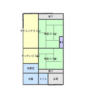 阿賀中央9丁目　戸建ての間取り