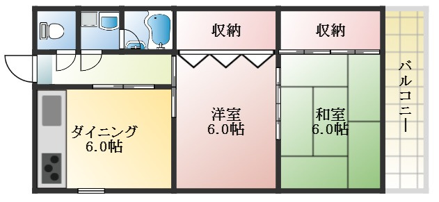 【間取り】 | ルビナスマンション