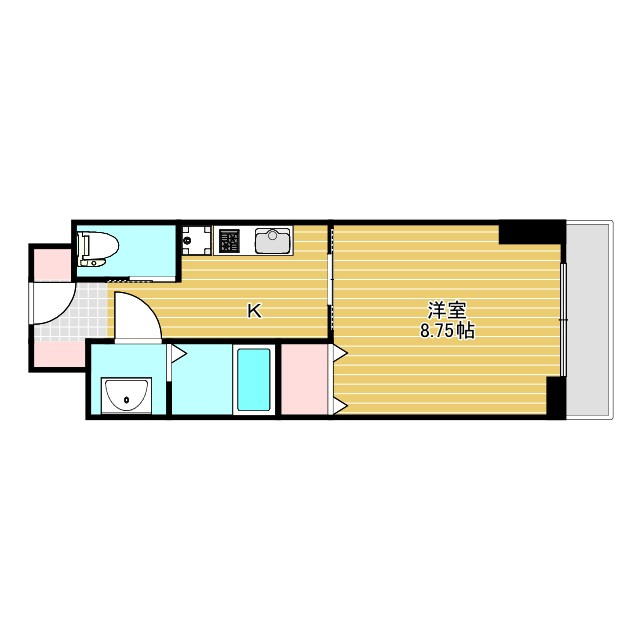 第6クリスタル新大阪の間取り