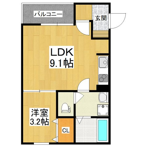 【間取り】 | F+style高見の里2号館