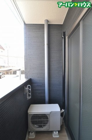 月光　岡山駅西口弐番館のバルコニー